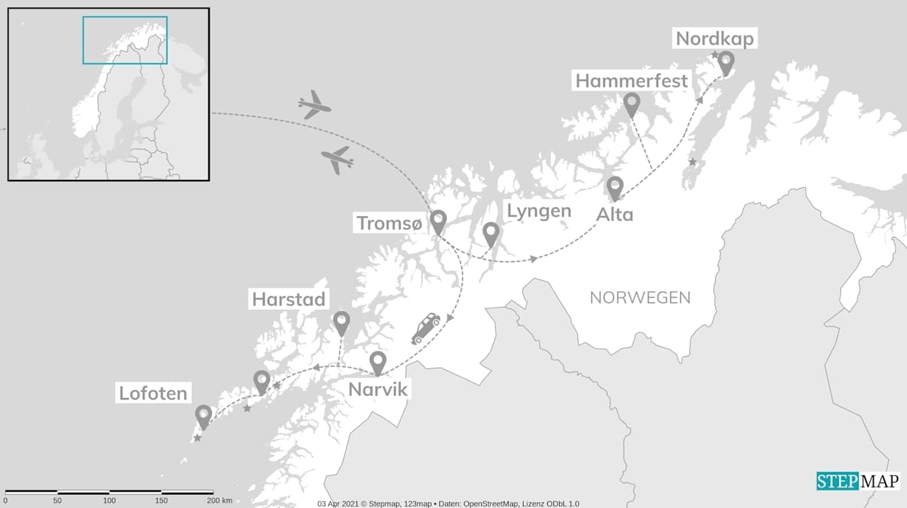 Abenteuer Lofoten & Nordkap: Roadtrip ans Ende der Welt