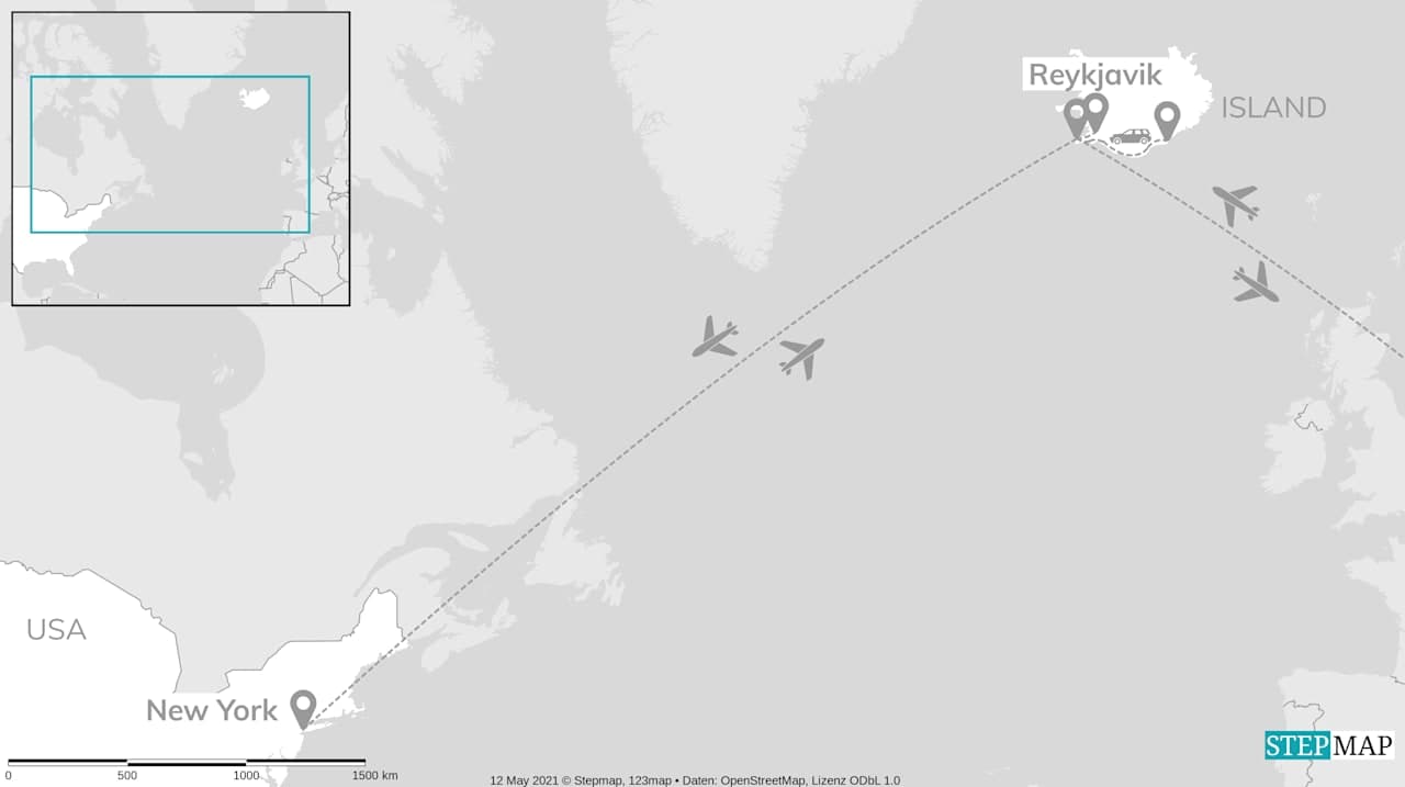 New York & Island: Von City Lights zu Polarlichtern