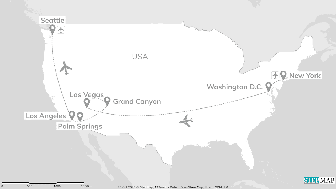 Iconic USA: Times Square, Capitol & Grand Canyon