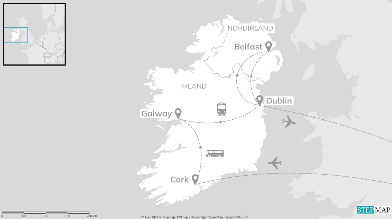 Abenteuer Irland: Cityhopping an wilden Küsten