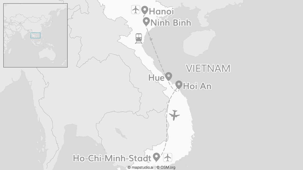 2 for 1 Vietnam: Von Nord bis Süd mit Ninh Binh