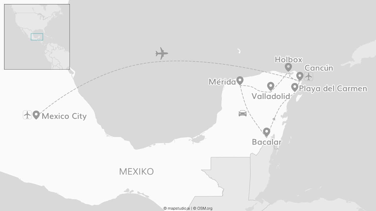2 for 1 Mexiko Roadtrip: More Than Yucatán Imagine